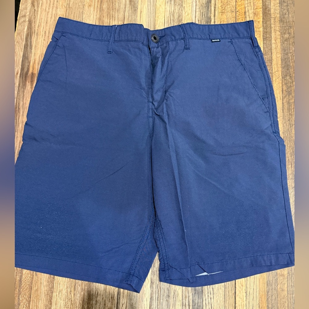 Hurley Men's Navy Flat Front Shorts
